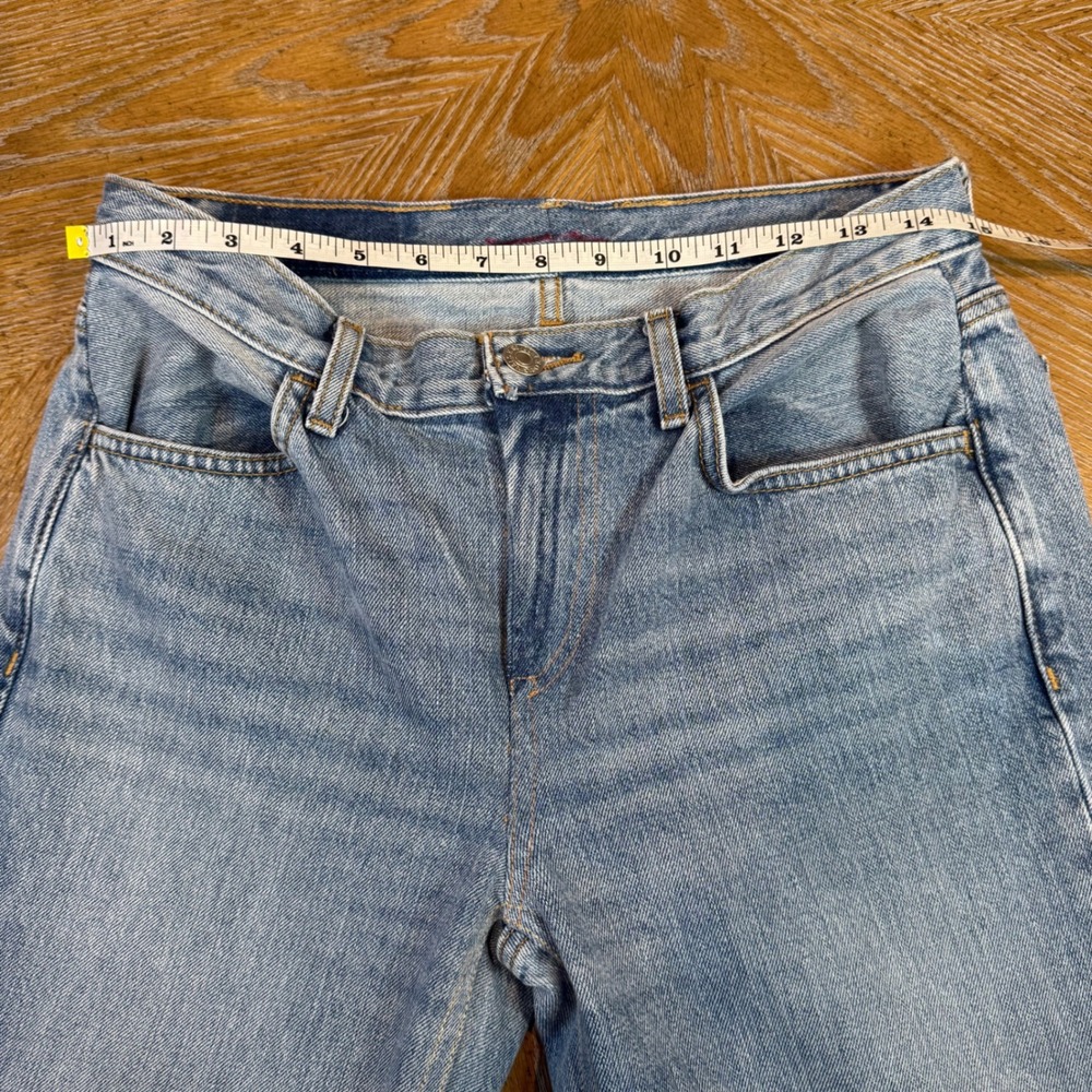 Re/Done Low Rise Bell Bottom Flare Jeans Lake Blue Size 10/30 - Picture 8 of 10